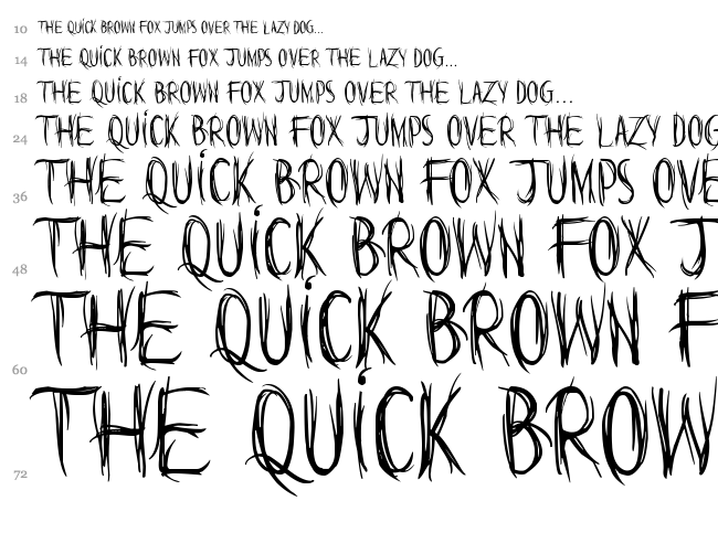 Words are but wind font waterfall